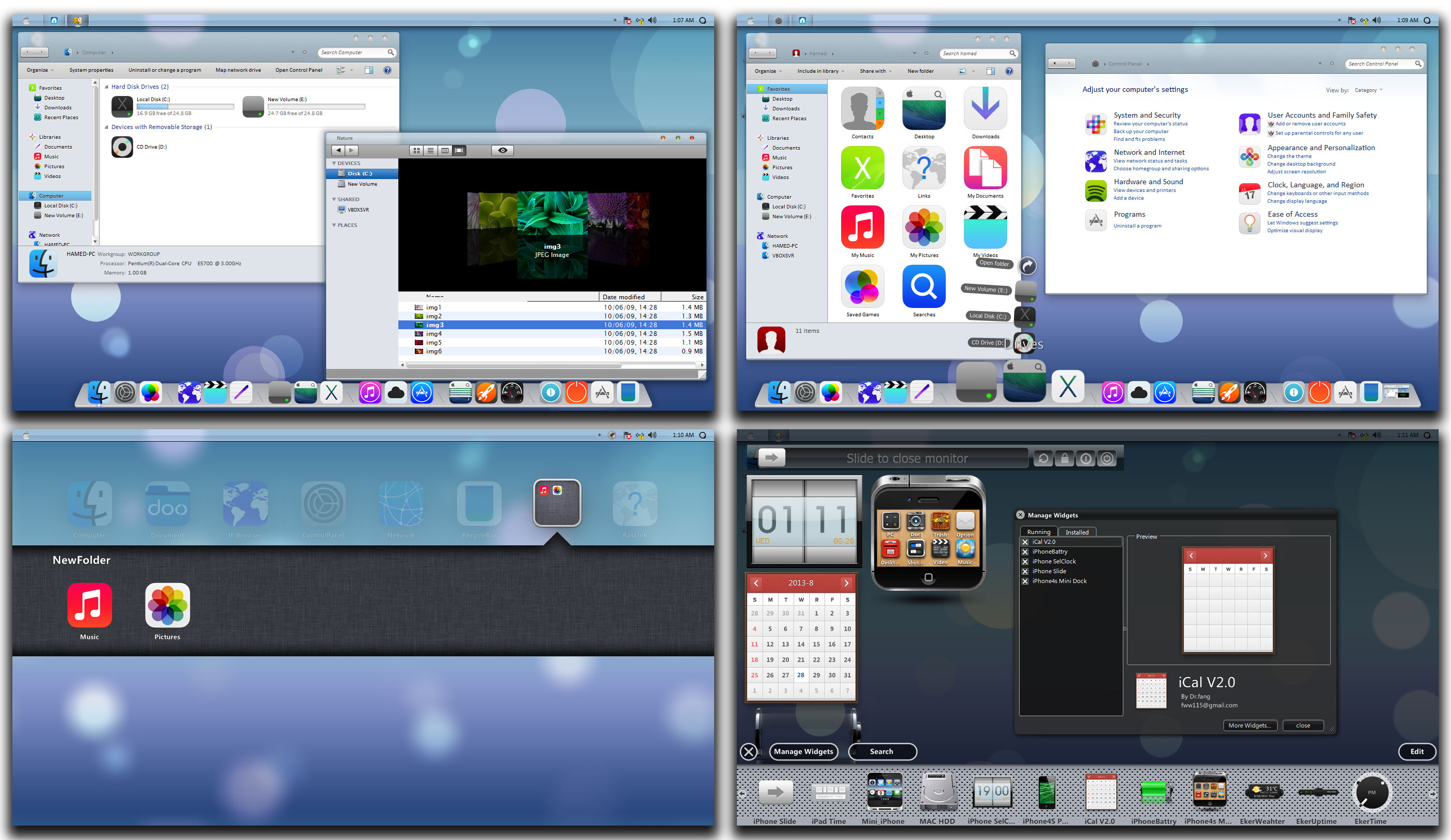 iOS7 SkinPack for Win8.1 and 7 released