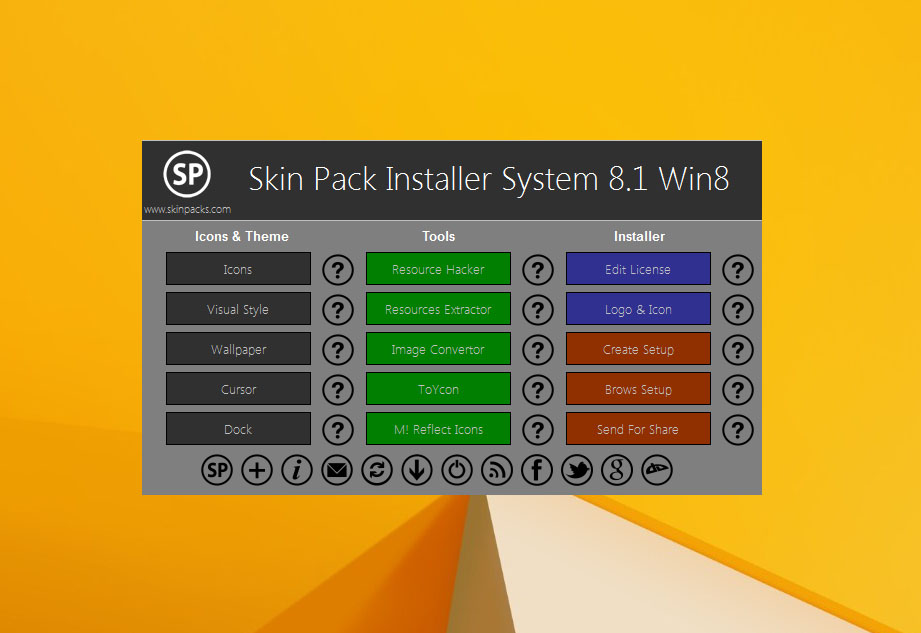 SkinPack Installer System for Win8.1 and 7 released