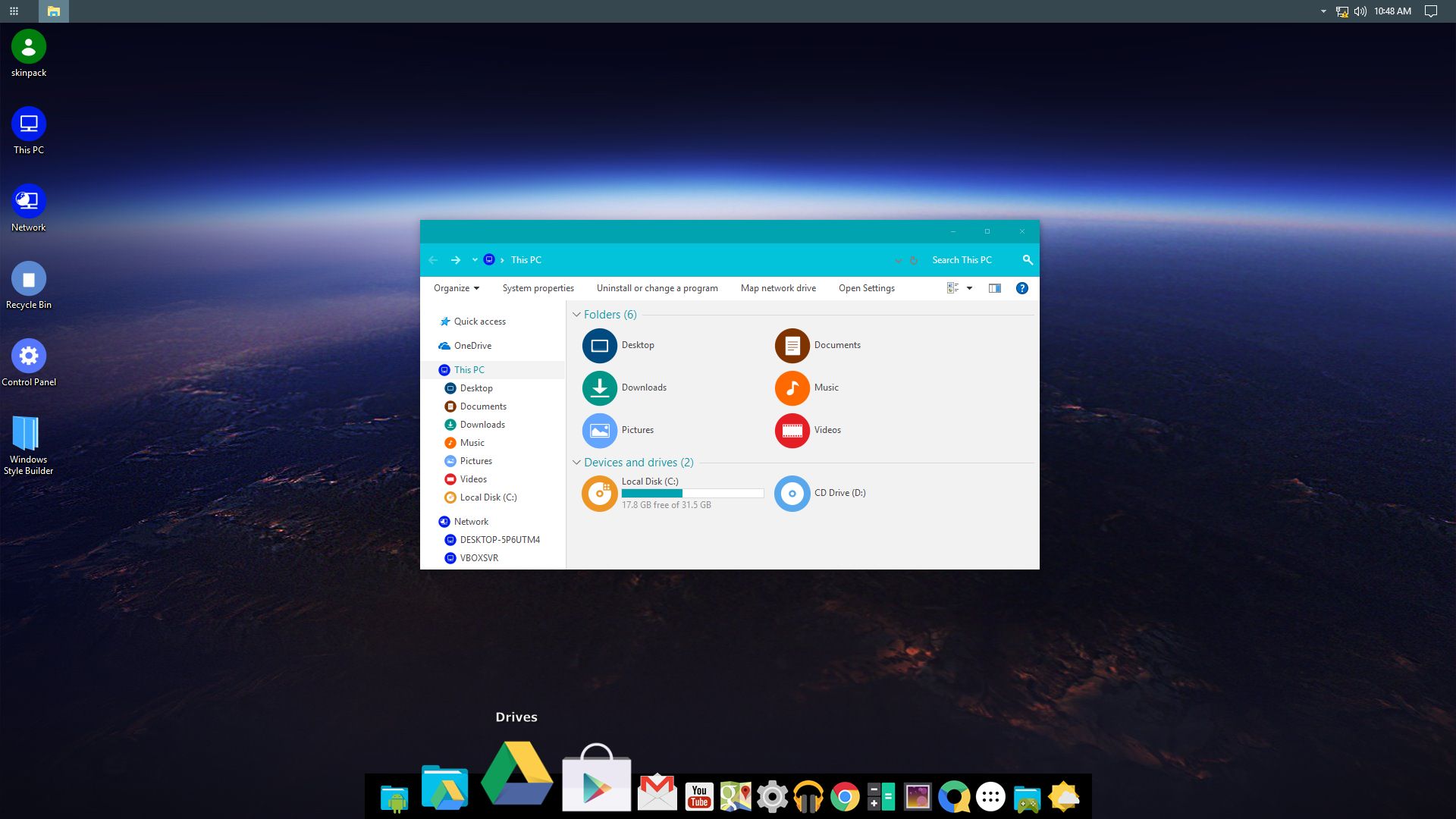 Android Oreo SkinPack for Windows 7\8.1\10 RS2 & RS3