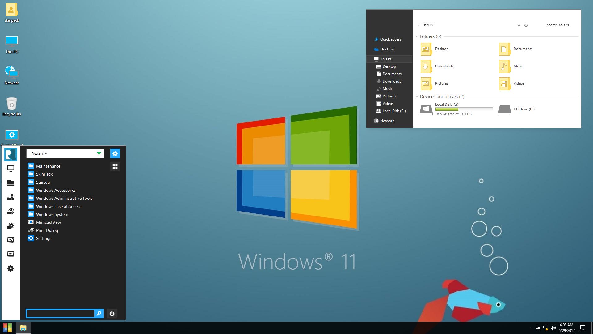 Windows 11 SkinPack for Win7/10 RS5