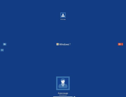 Pure Flat 2013 Logon W7 Blue