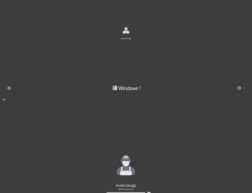 Pure Flat 2013 Logon W7 Dark