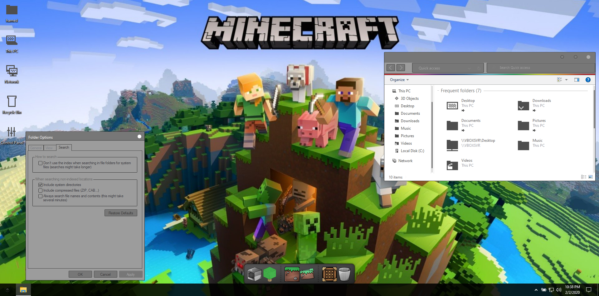 Minecraft Skin Pack for Windows 10 19H2
