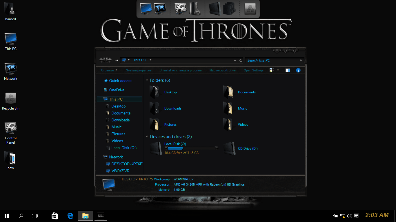 Game Of Thrones SkinPack for Windows 78.110 19H2 - Skin Pack for Windows  11 and 10