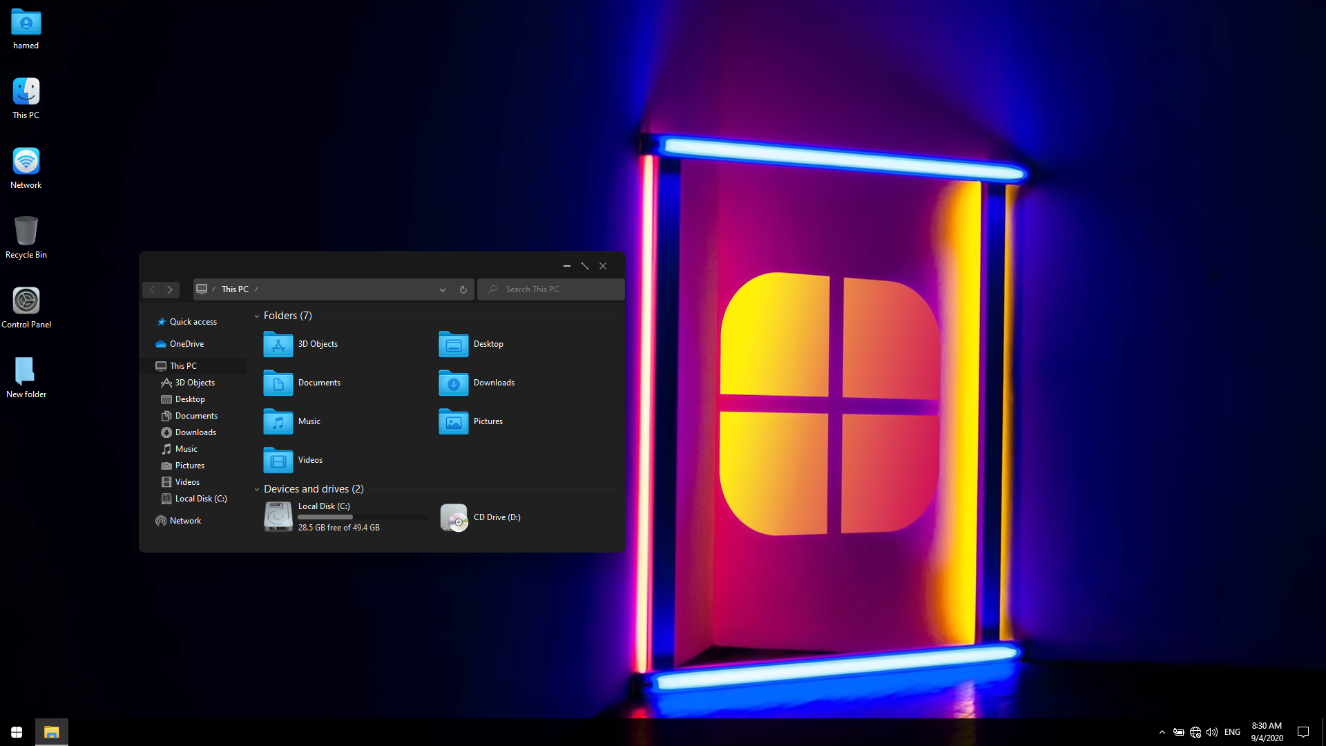 winOS Dark SkinPack for Windows 10
