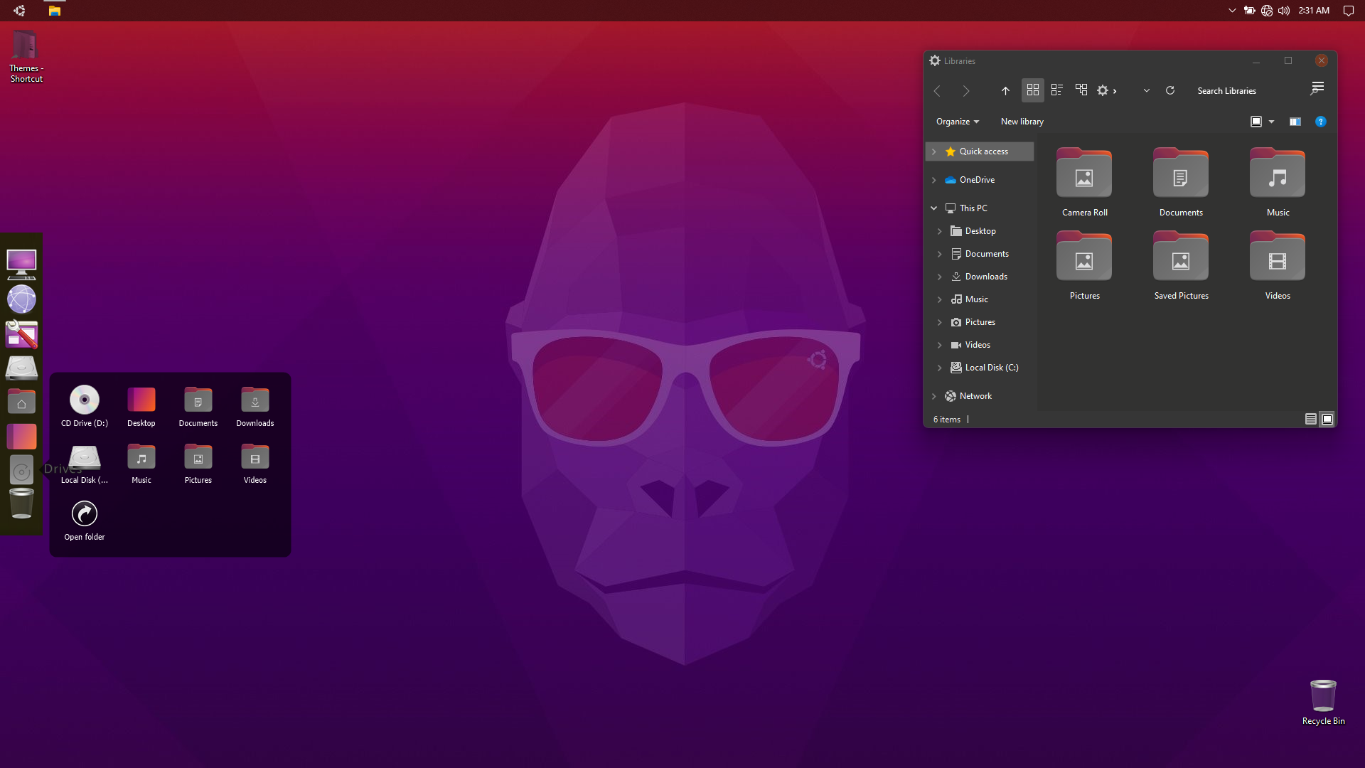 Ubuntu Groovy Gorilla SkinPack for Windows 11