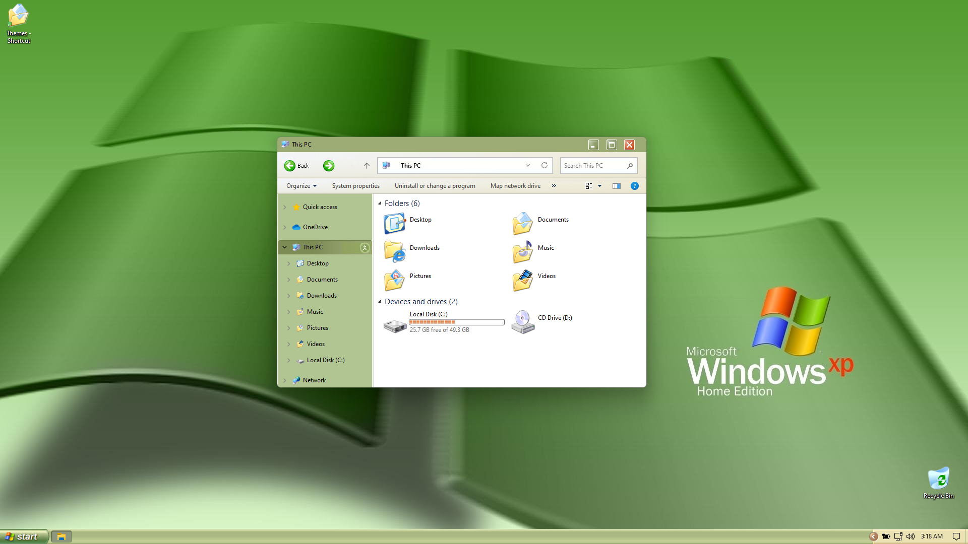 XP Green SkinPack for Windows 11