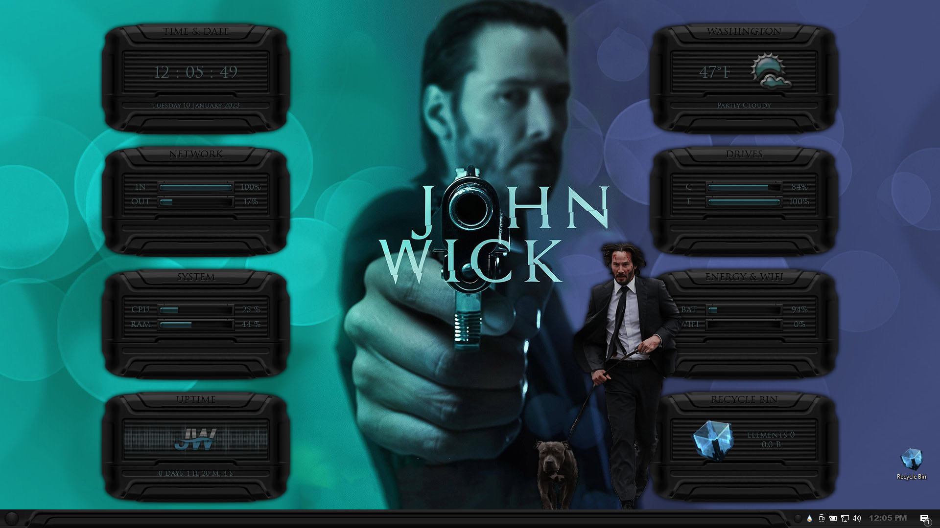 JOHN WICK Premium SkinPack for Windows 10