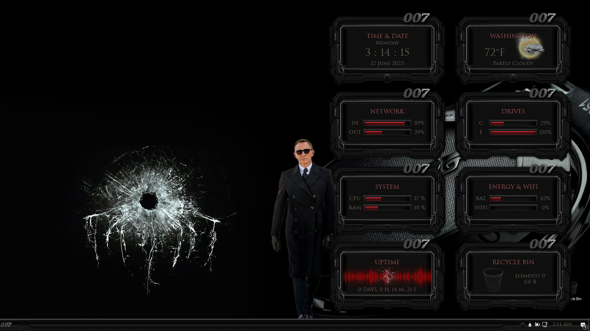 James Bond 007 Premium SkinPack for Windows 11