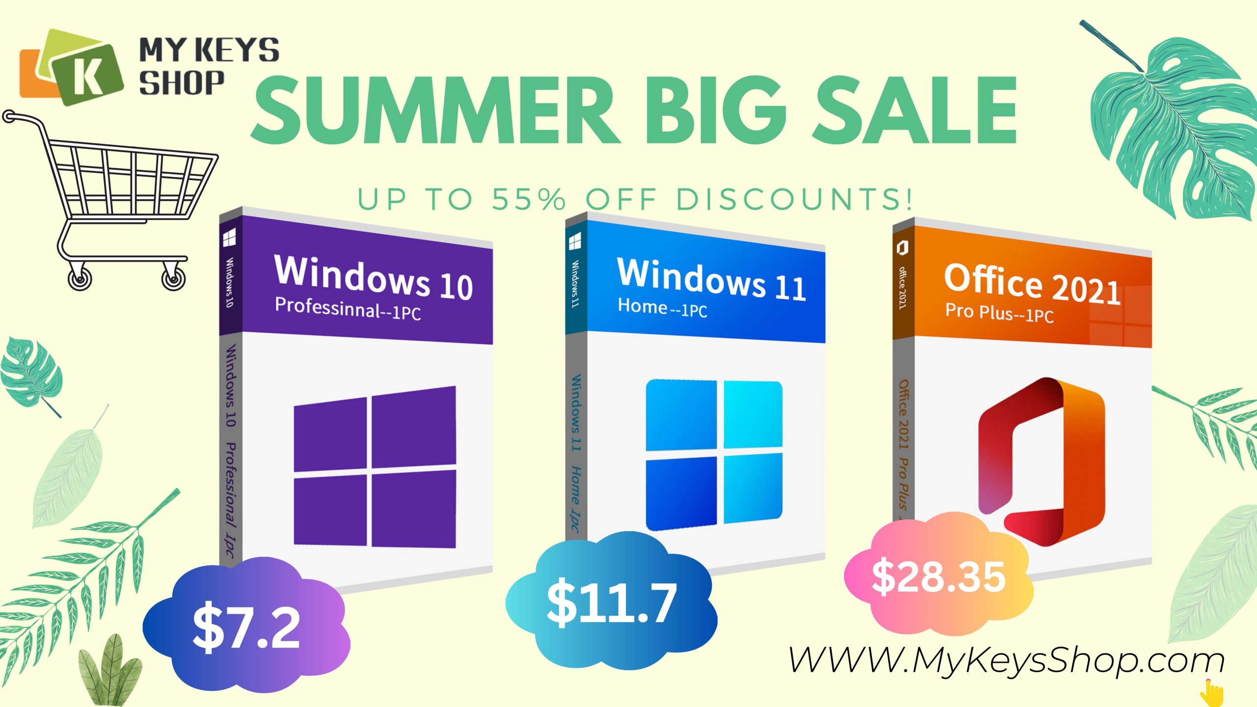 Upgrade your Software: Summer Sale on Affordable Windows and Office Keys at Mykeysshop!