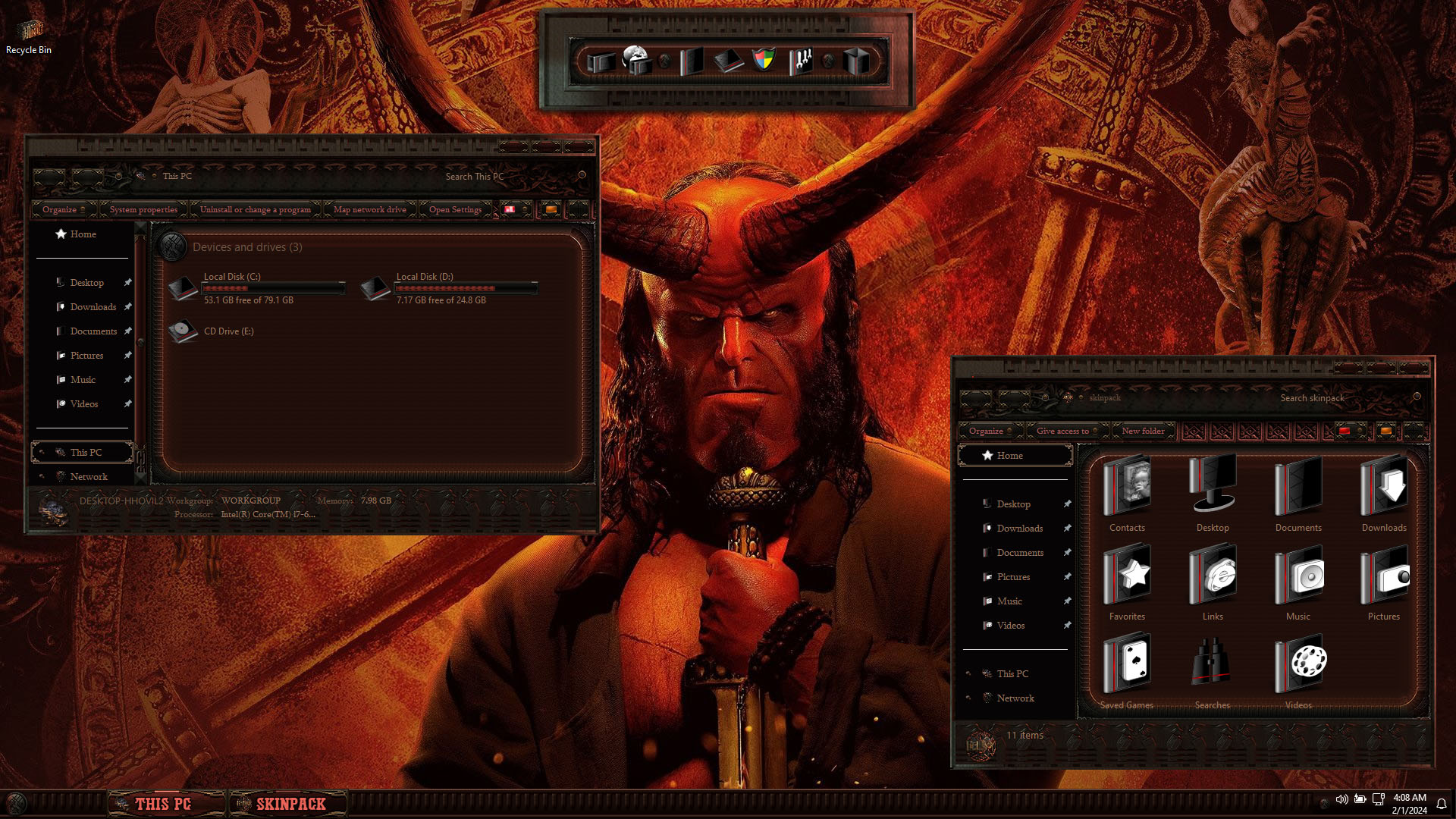 Hellboy Premium Skinpack For Windows 11 Skin Pack For Windows 11 And 10 4781