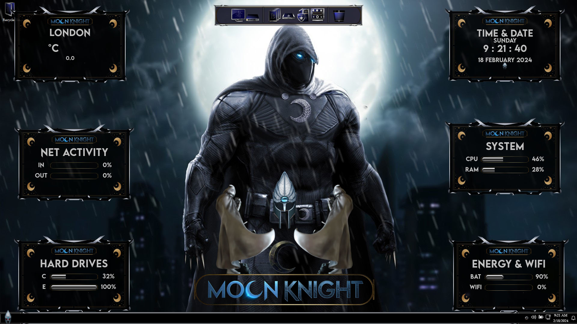 Moon Knight Premium SkinPack for Windows 11