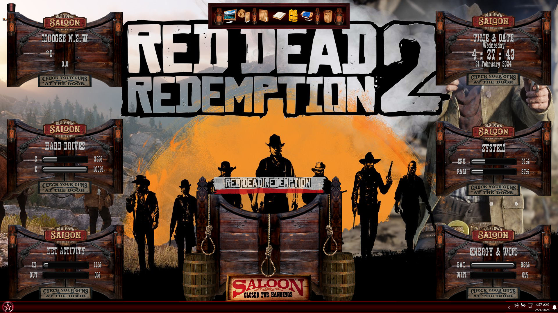 Red Dead II Premium SkinPack for Windows 11