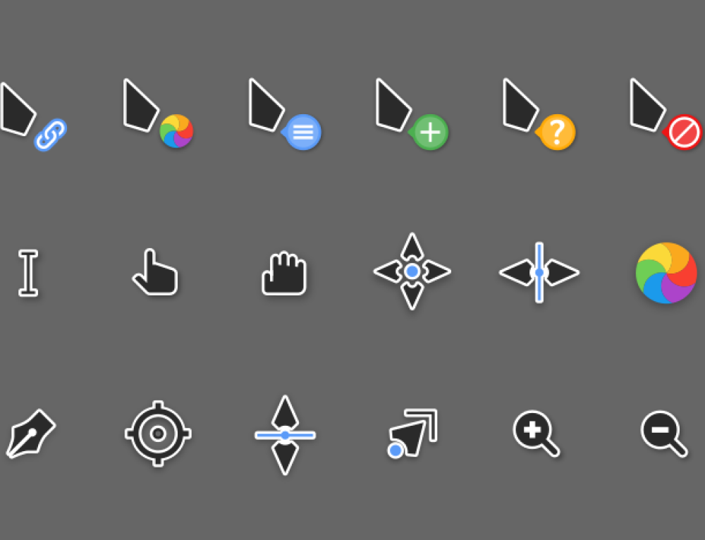 ModBlackmoon Crystal 1.2 Cursor Pack - Skin Pack for Windows 11 and 10