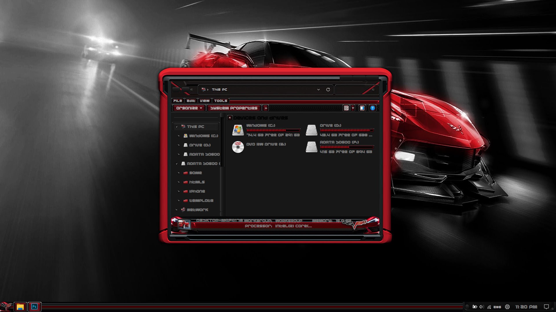 CORVETTE Premium SkinPack for WindowBlinds - Skin Pack
