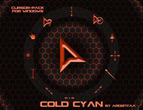 Cold Orange Cursor Pack