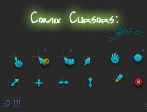 Comix Cursors Blue Cursor Pack