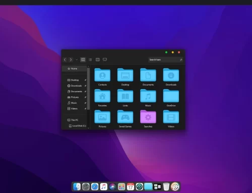macOS Monterey Dark SkinPack for Windows 11 and 10