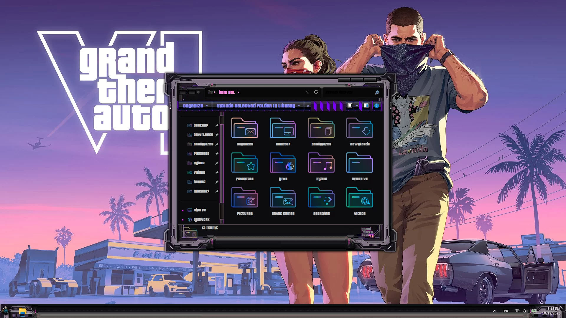 GTA VI Premium SkinPack for WindowBlinds - Skin Pack
